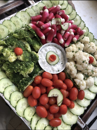 Plateau de légumes à croquer