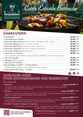 CARTE BARBECUE